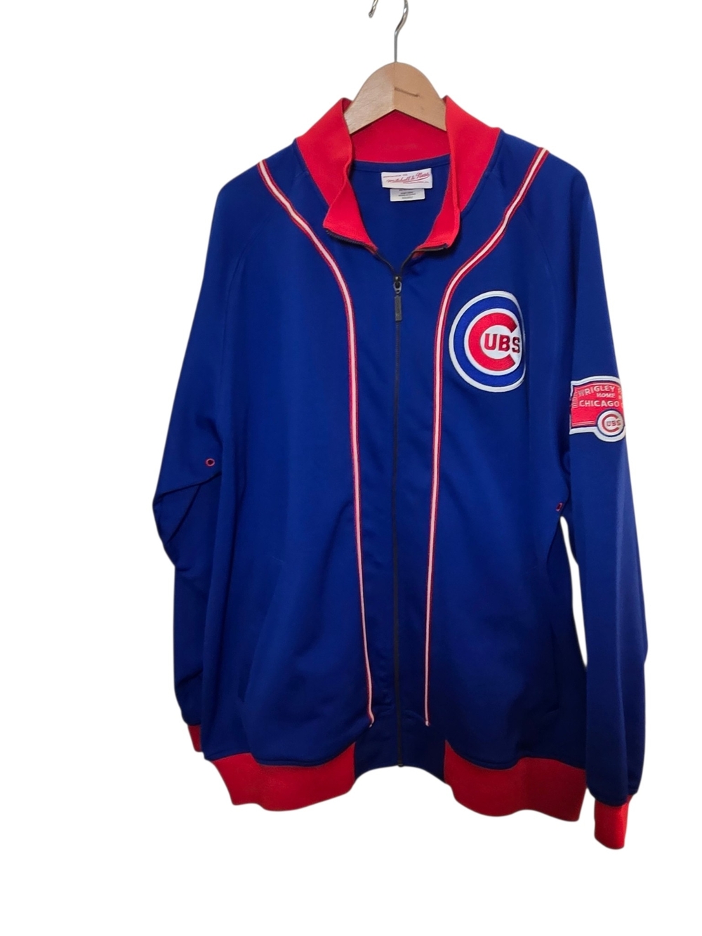 Mitchell & Ness Chicago Cubs Cooperstown Collection Track Jacket 2XL Full